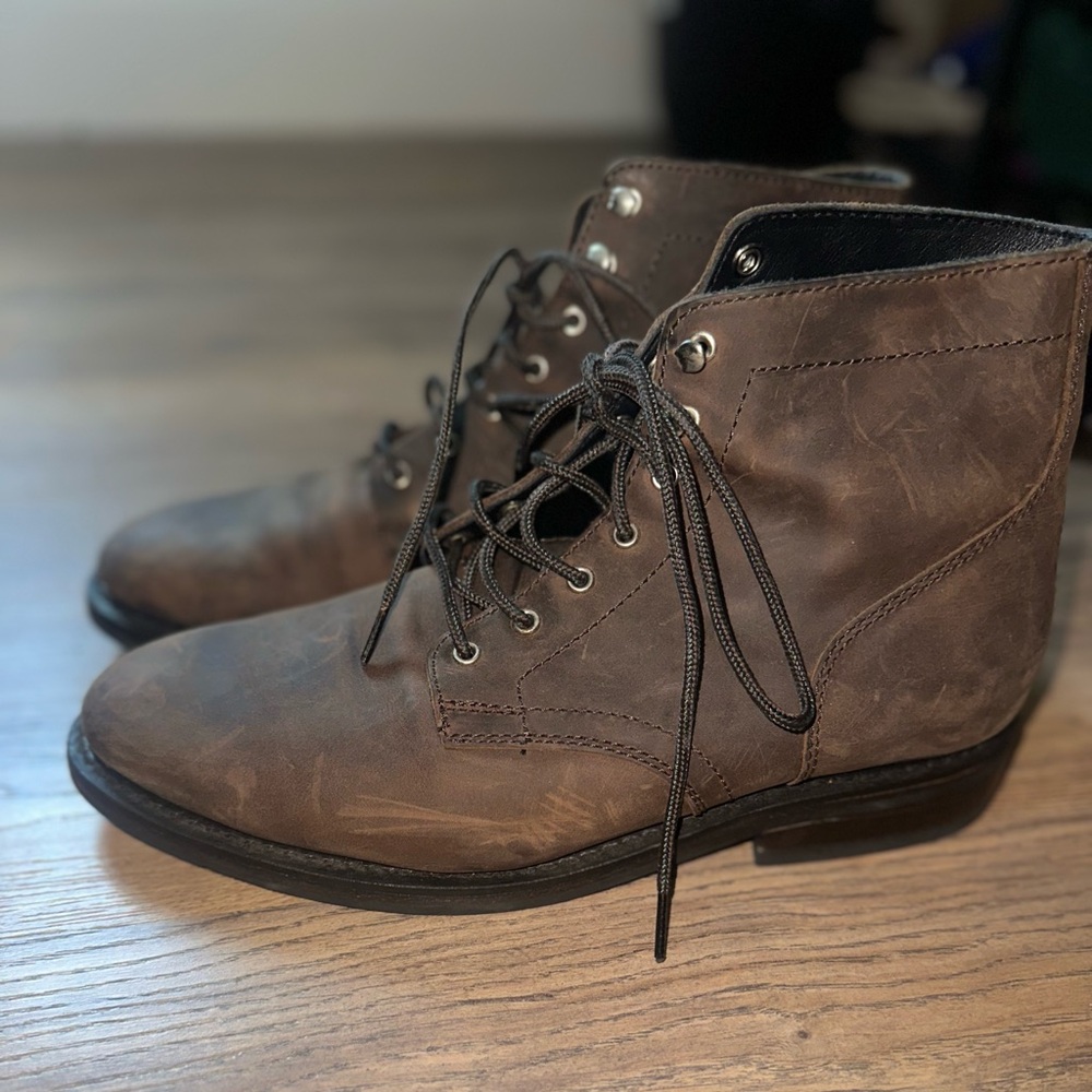 Men’s Genuine Leather Thursday Boots Everyday Brown Size 10.5